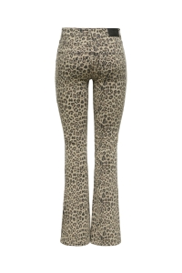 ONLY ONLBLUSH MID FLARED LEO DNM DOT CS washed black/leo