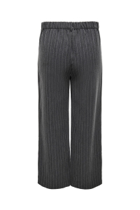carmakoma CARSIGA LIFE HW HB RHINE WIDE PANT dark grey melange/pinstripe w. r