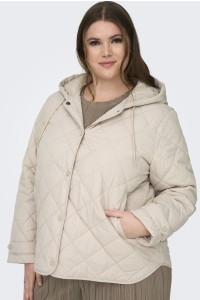 carmakoma CARJULIET QUILTED HOOD JACKET OTW pumice stone