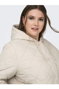 carmakoma CARJULIET QUILTED HOOD JACKET OTW pumice stone
