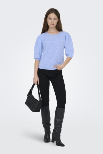 ONLY ONLGLORIA LIFE SS PEARL O-NECK CC K: