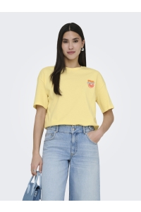 ONLY ONLBOLETTE S/S TOP BOX CC JRS sunlight/pink