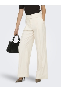 ONLY ONLTILA LIFE HW BELT WIDE PANT TLR cloud dancer