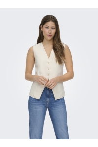 ONLY ONLTILA LIFE S/L WAISTCOAT TLR cloud dancer