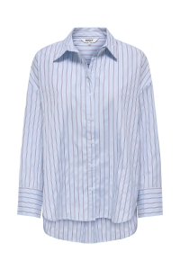 ONLY ONLOREGON ALVA LS REG SHIRT NOOS WV: dusty blue/fig
