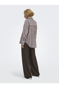 ONLY ONLOREGON ALVA LS REG SHIRT NOOS WV: coffee bean/pirouette
