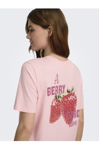 ONLY ONLLUCY MONJA SS TOP JRS NOOS rosy touch/strawberry