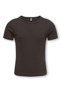 ONLY KOGLUCKY S/S O NECK TOP JRS NOOS coffee bean