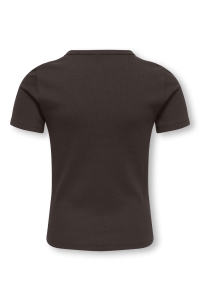 ONLY KOGLUCKY S/S O NECK TOP JRS NOOS coffee bean