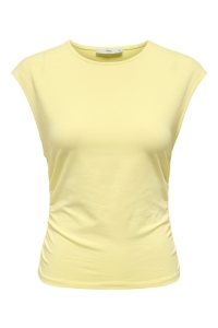 ONLY ONLMIRA CAPSL RUCHING TOP JRS NOOS double cream