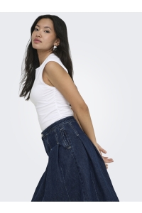 ONLY ONLMIRA CAPSL RUCHING TOP JRS NOOS white