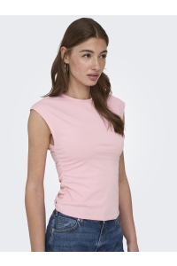 ONLY ONLMIRA CAPSL RUCHING TOP JRS NOOS romance rose