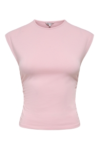 ONLY ONLMIRA CAPSL RUCHING TOP JRS NOOS romance rose