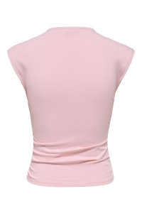 ONLY ONLMIRA CAPSL RUCHING TOP JRS NOOS romance rose