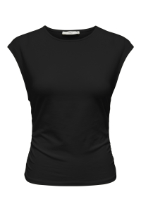ONLY ONLMIRA CAPSL RUCHING TOP JRS NOOS black