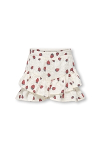 Only Kids KMGFINA CERISE FRILL SKORT AOP WVN tofu/strawberry