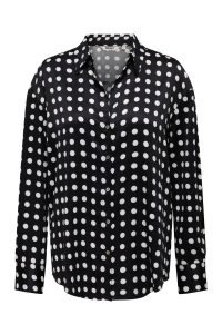 ONLY ONLLYDIA L/S SATIN SHIRT WVN black/white dots