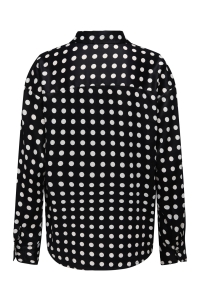 ONLY ONLLYDIA L/S SATIN SHIRT WVN black/white dots