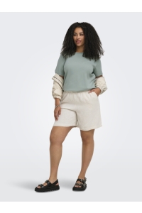 Carmakoma CARSIESTA MW PULL-UP LIN SHORTS PNT: moonbeam