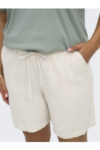 Carmakoma CARSIESTA MW PULL-UP LIN SHORTS PNT: moonbeam