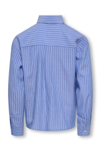 ONLY KOGCOSMO LS SHIRT WVN blue bonnet/cloud dancer