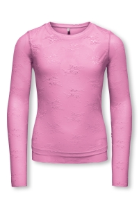ONLY KOGLOUI LACE TOP JRS begonia pink