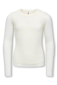 ONLY KOGLOUI LACE TOP JRS tofu