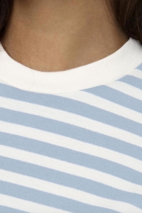 ONLY ONLSOPH S/S STRIPE TOP JRS cloud dancer/soft chambray (soli
