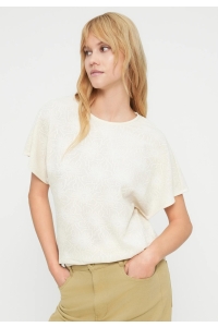 ONLY ONLVELMA S/S LOOSE O-NECK TOP JRS birch