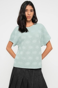 ONLY ONLVELMA S/S LOOSE O-NECK TOP JRS jadeite