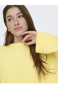 ONLY ONLSIMONI L/S O-NECK PULLOVER KNT N: mellow yellow/melange
