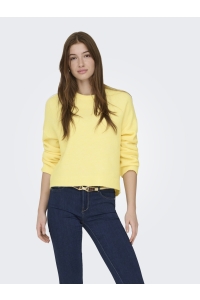 ONLY ONLSIMONI L/S O-NECK PULLOVER KNT N: mellow yellow/melange