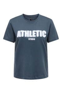 ONLY ONLTES LIFE REG S/S TOP CS JRS ombre blue/athletic studio brigh