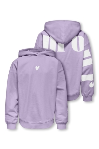 ONLY KOGHEART LIFE LS HOOD UB SWT orchid bloom/lamour/bright white