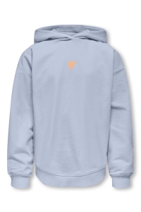 ONLY KOGHEART LIFE LS HOOD UB SWT soft chambray/lamour/cream blush