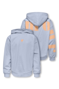 ONLY KOGHEART LIFE LS HOOD UB SWT soft chambray/lamour/cream blush