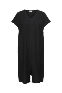 Carmakoma CARJOANNA V-NECK IN-ONE CALF DRESS : black