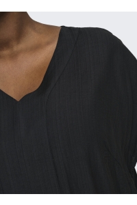 Carmakoma CARJOANNA V-NECK IN-ONE CALF DRESS : black