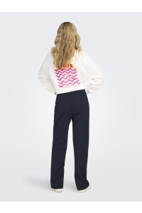 ONLY ONLATLAS WIDE PIN PANT SWT navy blazer