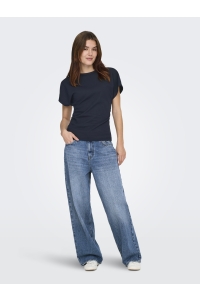 ONLY ONLATLAS S/S WAIST TOP SWT navy blazer