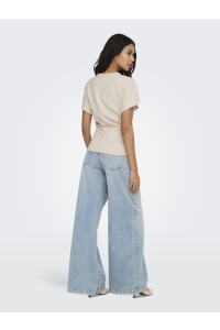 ONLY ONLATLAS S/S WAIST TOP SWT pumice stone