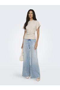 ONLY ONLATLAS S/S WAIST TOP SWT pumice stone