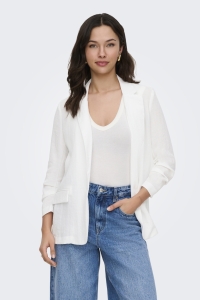 ONLY ONLITA 3/4 LINEN LOOK BLAZER TLR bright white