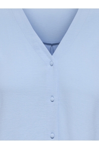 carmakoma CARJANA METTE LIFE V-NECK LS SHIRT : chambray blue