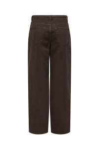 ONLY ONLGIANNA MW STRAIGHT DNM BROWN DNM: dark brown denim