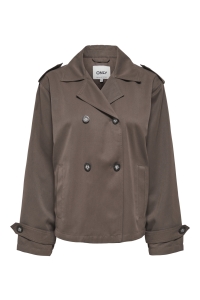 ONLY ONLHANNAH SHORT LIFE TRENCHCOAT OTW chocolate martini