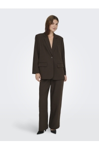 ONLY ONLLINDA-RAVEN HW STR PANTS TLR coffee bean