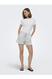 ONLY ONLLUNA BERMUDA SHORTS UB SWT light grey melange/smal ditsy cl