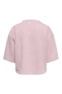 ONLY ONLLUNA 3/4 O-NECK UB SWT pale lilac/small ditsy cloud