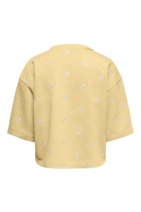 ONLY ONLLUNA 3/4 O-NECK UB SWT sunlight/small ditsy cloud